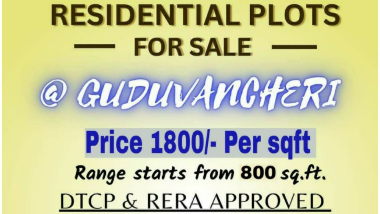 dtcp-rera-approved-villa-plots-at-guduvanchery-rs-1800-prsqft-youtube