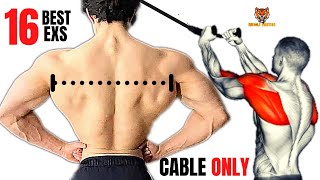 16 BEST BACK EXERCISES TO GET BIGGER BACK FAST / MUSCULATION DOS RÉSULTAT RAPIDE