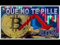 Cuidado con el Trading del Bitcoin Proximo desplome del BTC de un 40%