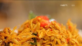 Resep Ayam Suwir Bumbu Rujak. 