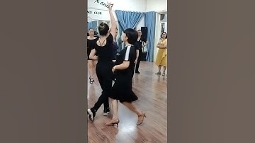 Tổ hợp bước nam dắt nữ tay trái - Mambo sàn Vũ Điệu Xanh