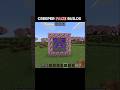 CREEPER FACE BUILDS ? #minecraft #minecraftshorts #gaming