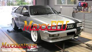 Installation och mappning MaxxECU - 653WHP Audi UrQuattro - Maxxtuning AB