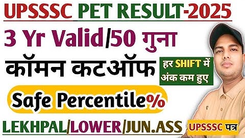 PET RESULT 2025 | upsssc pet result 2025 | lekhpal pet cutoff 2025 | pet cutoff 2025