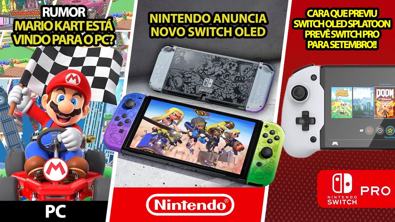 Nintendo anuncia pacote com Switch OLED + Mario Kart 8 Deluxe