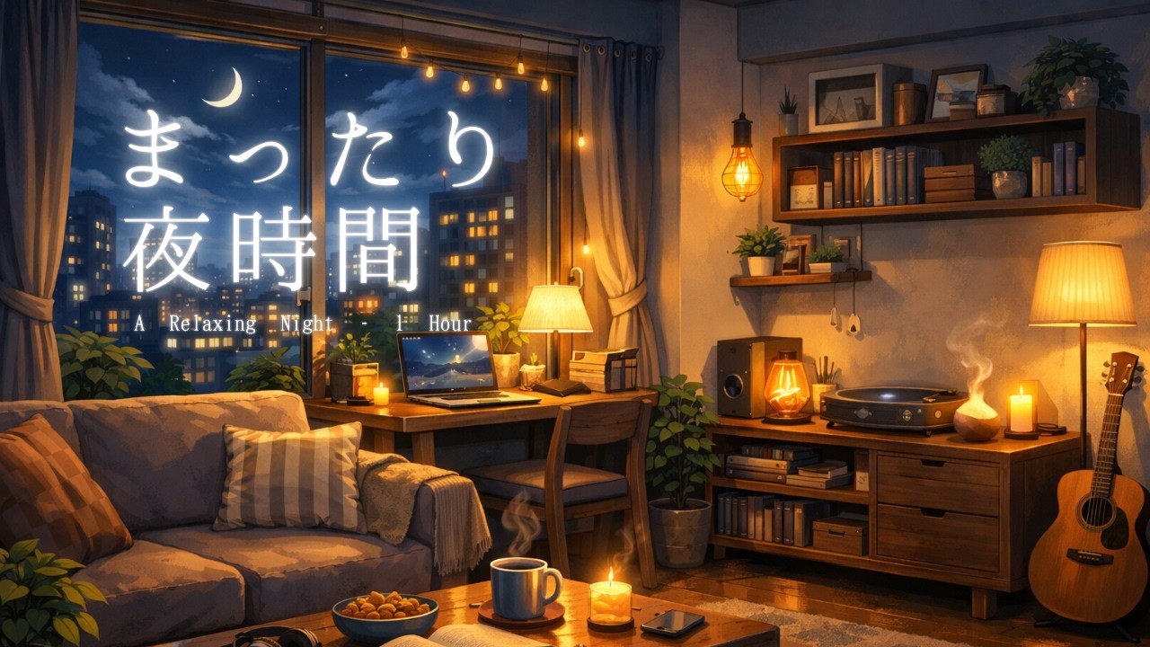 【夜のチルBGM】まったり過ごす静かなひととき｜Night Calm Music