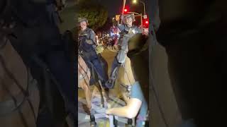 Protesters Clash With Police in Chicago & Los Angeles Amid ICE and “No Kings” Demonstrations #shorts