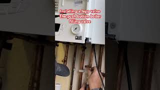 Installing a Jepp valve the combi boiler push button filling valve