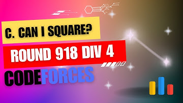C. Can I Square? | Codeforces Round 918 (Div. 4) | Watch at 1.5x