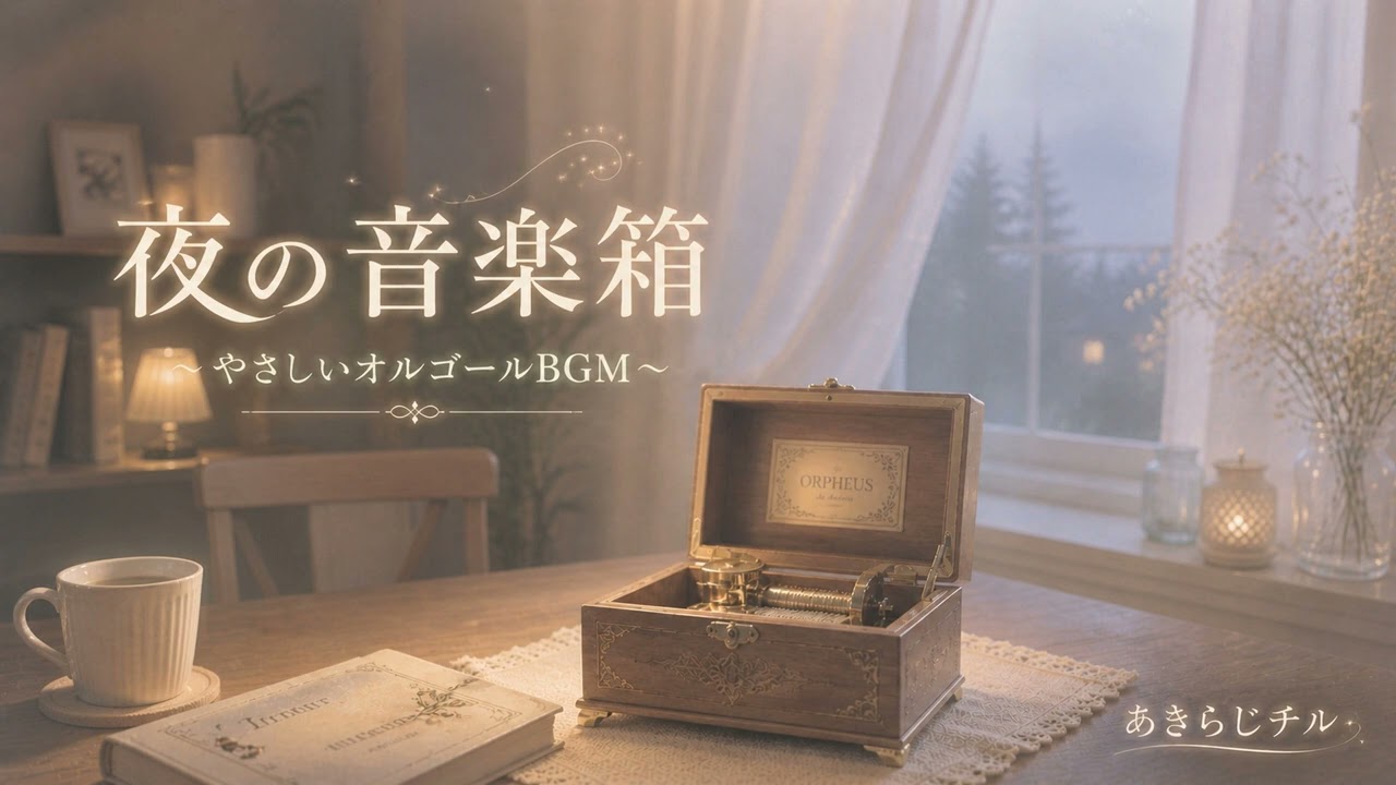 夜の音楽箱〜やさしいオルゴールBGM〜｜あきらじチル #3 - YouTube