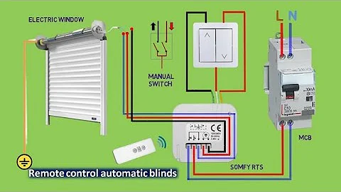 Automatic remote home windows | How To connect A Somfy RTS Electric Roller Blind