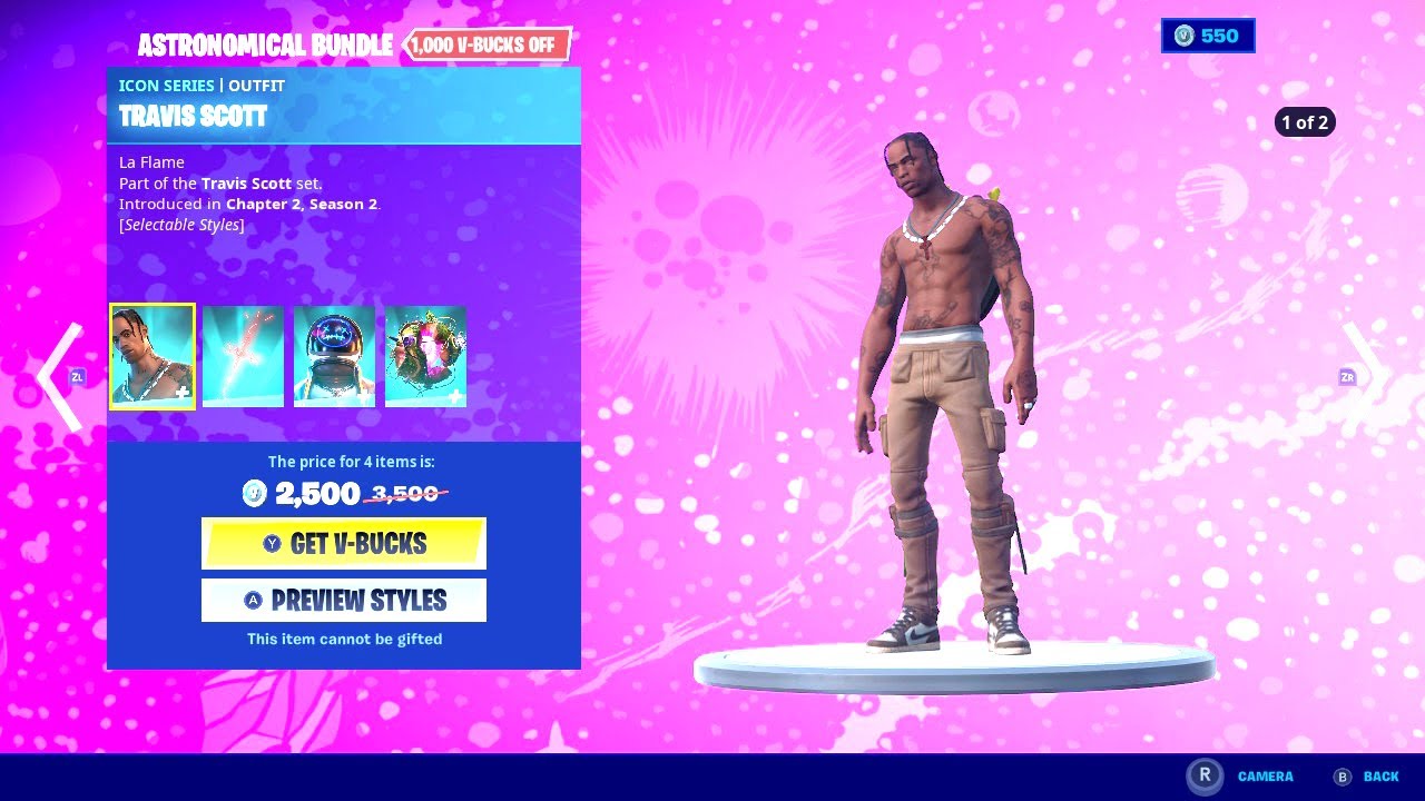 Travis Scott Skin Bundle (via @ShiinaBR) : r/FortniteLeaks