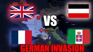 Insane German Invasion | HOI4 WW1 Timelapse