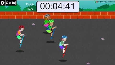8 minute Pogo Stick Race timer