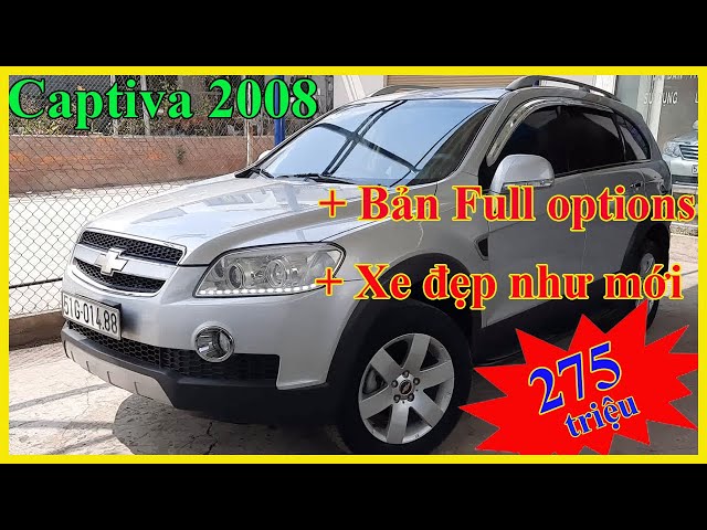 Mới về Captiva 2008 bản full options chạy hơn 8 vạn xe như mới | Mua bán ô tô