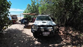 Camping at Crystal Creek Beach with my new Titanium canopy