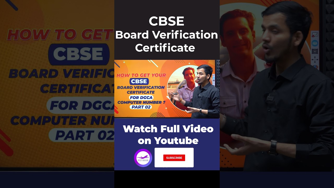How to get CBSE board verification certificate | Fly High 