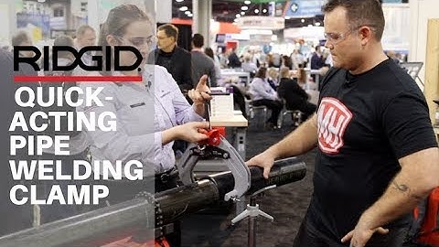 RIDGID Quick Acting Pipe Welding Clamp #ahrexpo
