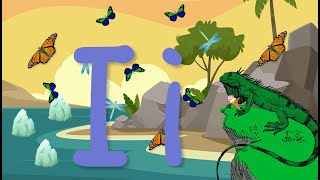 Irene the Iguana Letter I Poem: Alphabet Videos for Kids - FreeSchool Early Birds
