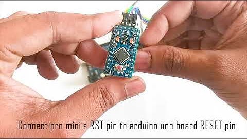 How To Program Arduino Pro Mini Using Arduino Uno Bord