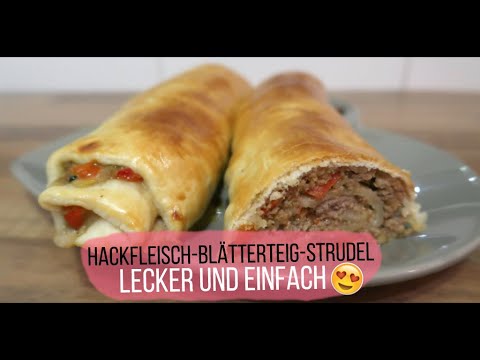 Video: Blätterteigpastete Mit Hackfleisch