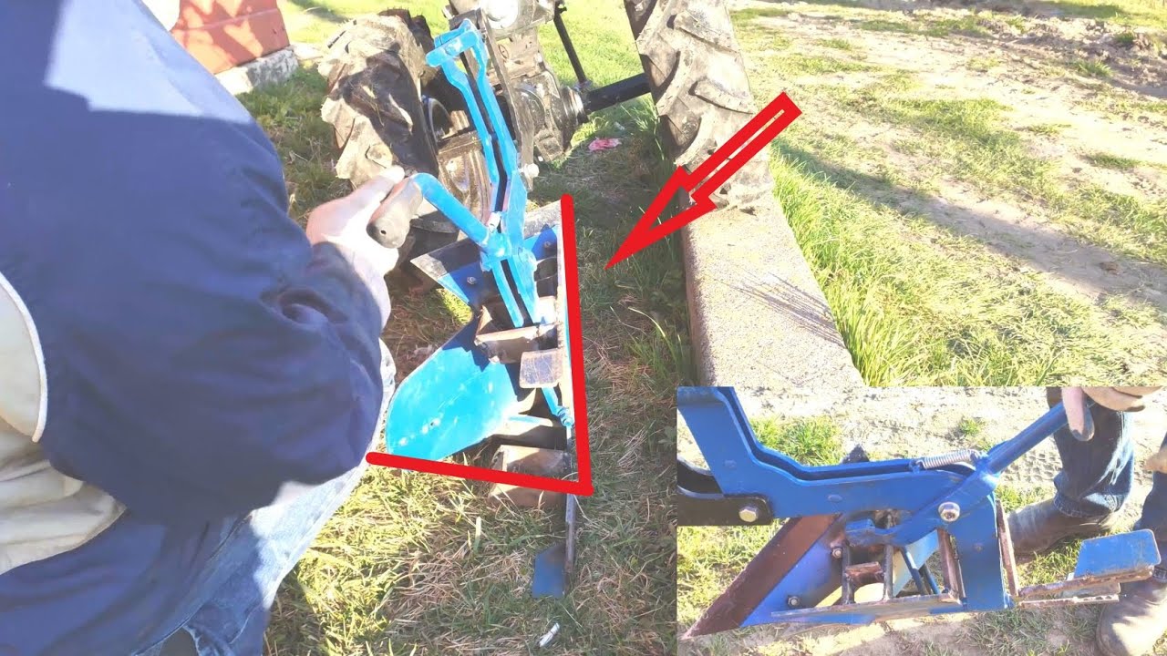 Результат переделки оборотного плуга для мотоблока (типа конского)