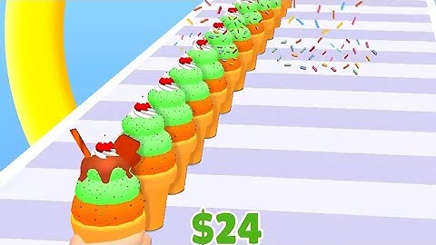 ICECREAM STACK GAME- ALL LEVEL GAMEPLAY ANDROID & iOS