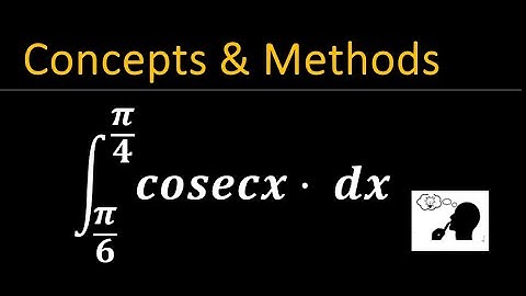integrate cosecx 