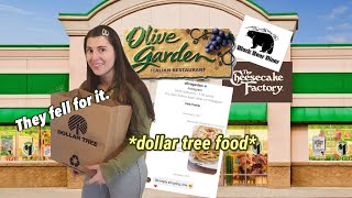 TRICKING RESTAURANTS INTO THINKING DOLLAR TREE MEALS ARE FOOD THEY SERVE **THEY FELL FOR IT**