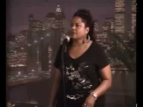 Leilani Jones sings Chucky B "Thank You For Calvary" from his single with the same name. Leilani performs at Ella Mae's Cuisine Restaurant in June 2008 in the city of Compton California.