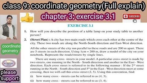 class 9|chapter3: coordinate geometry|exe 3.1|cbsc and rbsc board|#prabhatsirji |#cordinategeometry