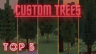 Minecraft: Top 5 Custom Tree Designs in Minecraft | Minecraft Custom Tree Tutorial