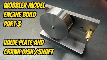 Wobbler-motorbouw, deel 3 - Klepplaat en krukas/as met behulp van de Vevor-draaibank en PM25-MV-f...