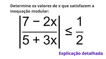 Como resolver uma desigualdade modular com divisão? Exemplo 3 de inequação modular