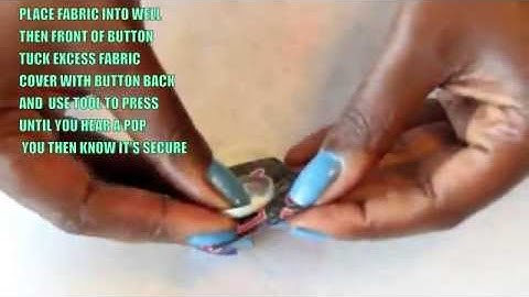 DIY FABRIC COVERED BUTTON EARRINGS IN 2 MINUTES