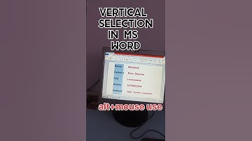 vertical selection in ms word  / #ytshorts #youtube #tech #ad  #technical   @sajidnagori583