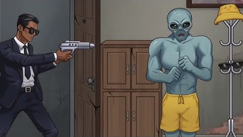 Nightmare Puzzles: The Unknown Level 6 Help the alien avoid being detected