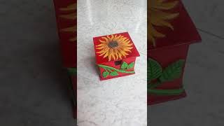 jewelry box decorated by clay sunflower screenshot 5