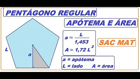 Como calcular a apótema de um pentágono?