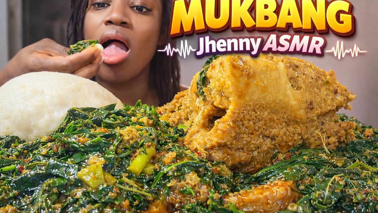 🤯 5 POUND FUFU MUKBANG CHALLENGE! 🔥 HUGE EDE SOUP ASMR EATING SHOW | AFRICAN FOOD CHALLENGE VIDEO