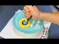 Làm bánh kem hoa hướng dương đơn giản | make a cake flower sun