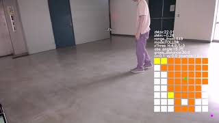 Indoor follow me drone by a thermal sensor (with data visualization)