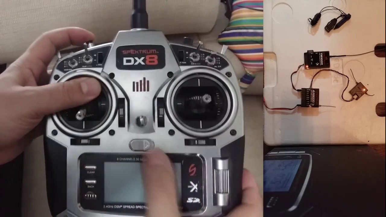 Spektrum DX8 + AR8000 + TM1000