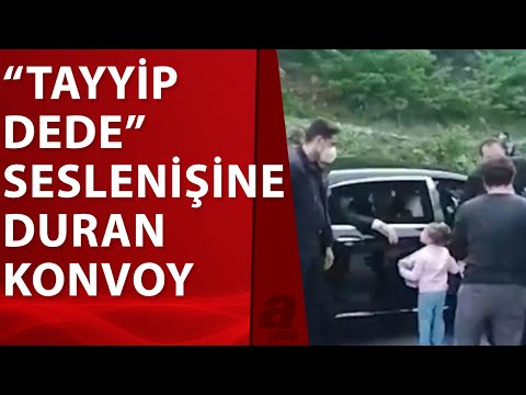 Başkan Erdoğan Kendisine 'Tayyip Dede' Diye Seslenen Çocuk İçin Konvoyunu Durdurdu / A Haber