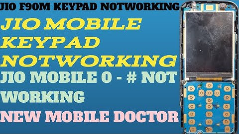 JIO F90M KEYPAD NOTWORKING  |  JIO MOBILE 0 - #  KEYPAD NOTWORKING SOLUTION  VERY EASY