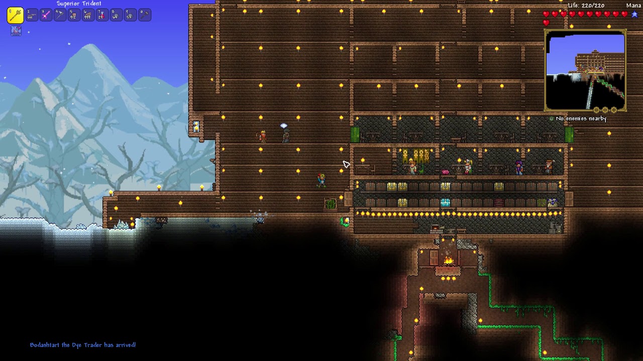 How To Get The Dye Trader Npc To Arrive Terraria Youtube 