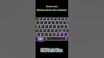 Minimize all the active Windows #shorts #viralshorts #trendingshorts #shortcutkeys
