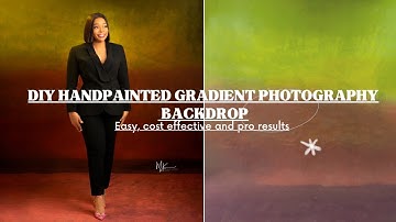 DIY HANDPAINTED GRADIENT PHOTOGRAPHY BACKDROP