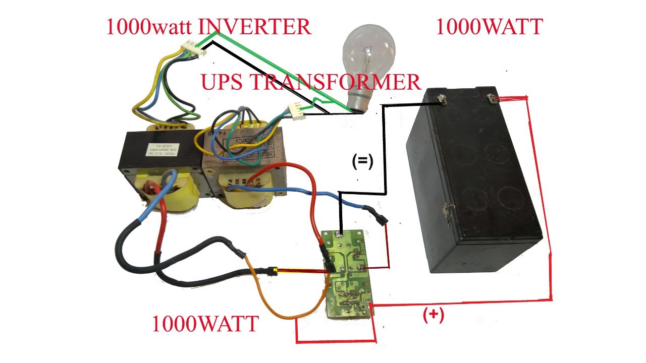 How to make inverter 1000 watt - YouTube