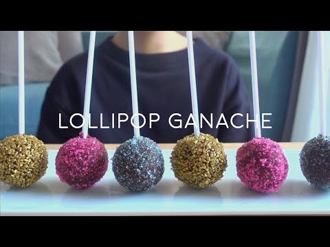 【咀嚼音】キラキラなロリポップガナッシュを作って食べる【ASMR/EATING SOUNDS】LOLLIPOP GANACHE　EDIBLEGLITTER